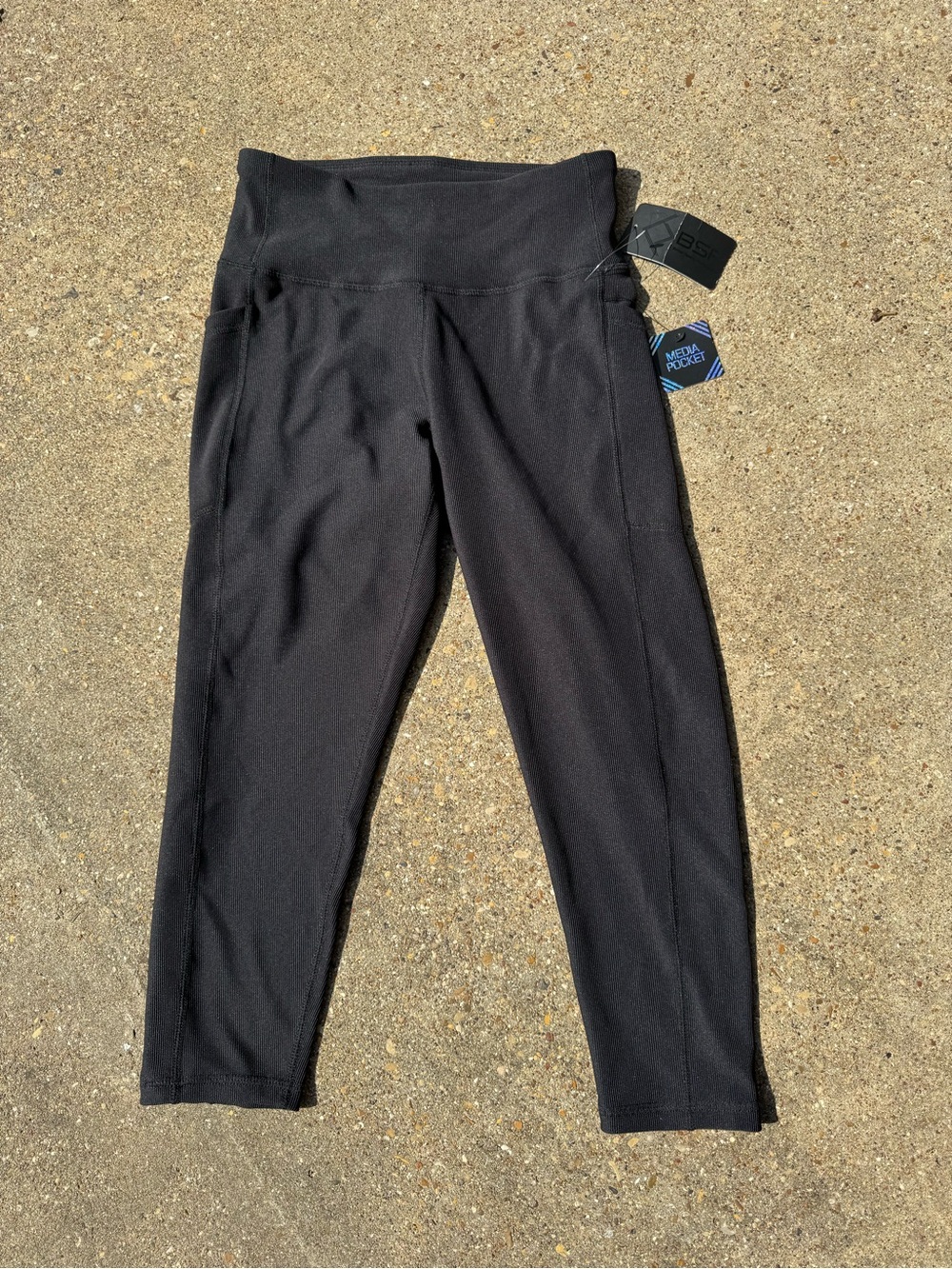 BSP, Black, Leggings, Size Medium